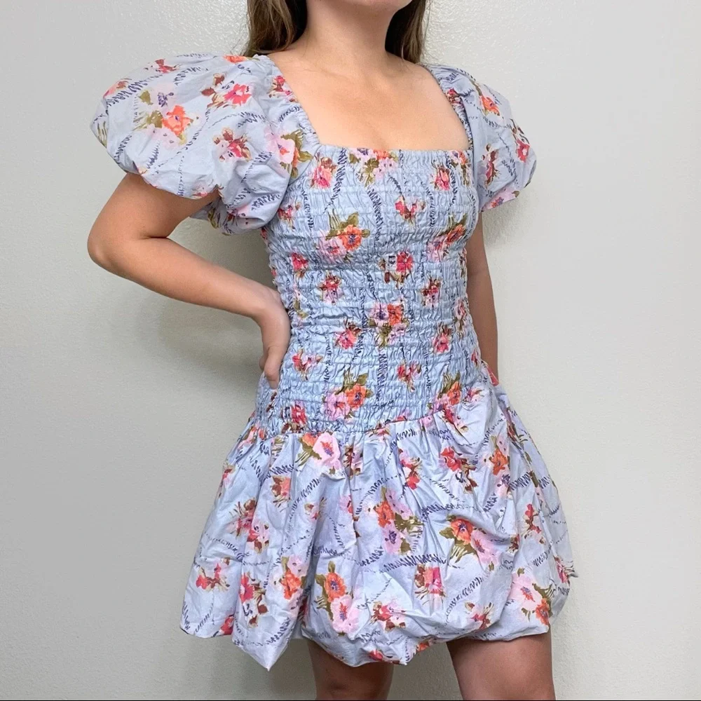 New LoveShackFancy Asa Dress in Lavender Moon - Picture 4 of 11